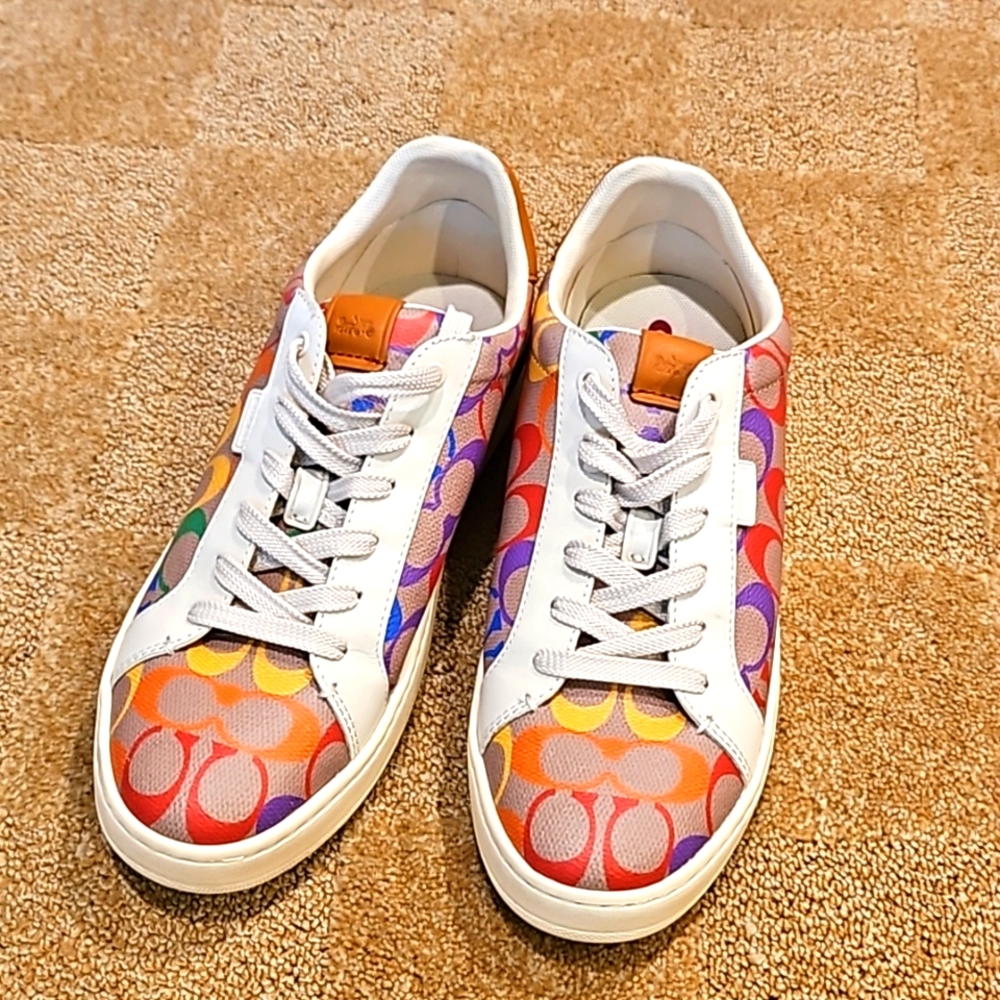 Coach   Multicolor Signature  Sneakers. Size 9
